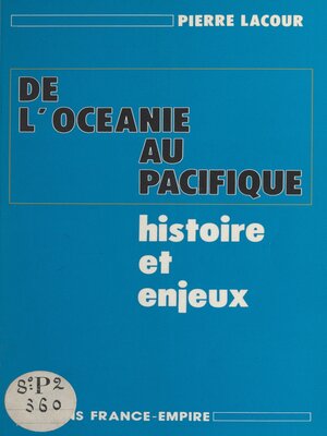 cover image of De l'Océanie au Pacifique